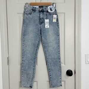NWT Curve Appeal High Rise Essential Skinny Jeans Womens 4/27 Blue Stretch Acid
